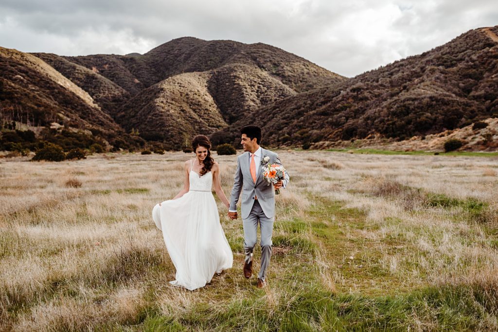 skyline drive trail wedding photos in corona
