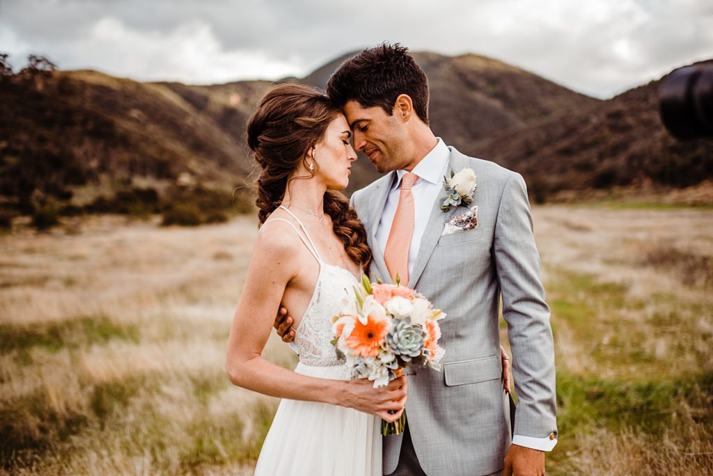 skyline drive trail wedding photos in corona