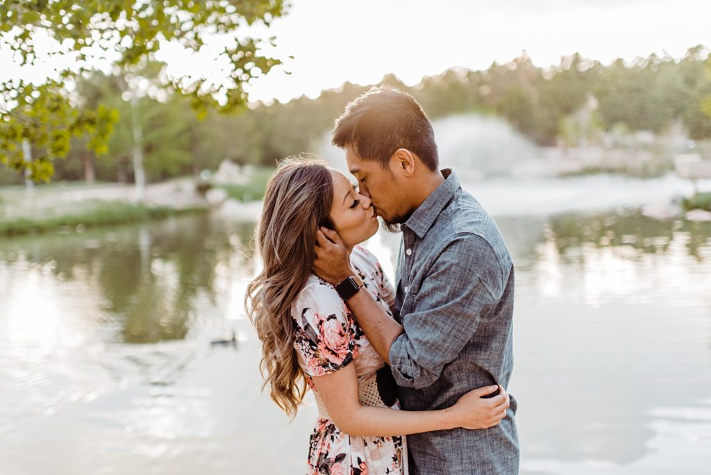 engagement photos at fox run park in colorado springs