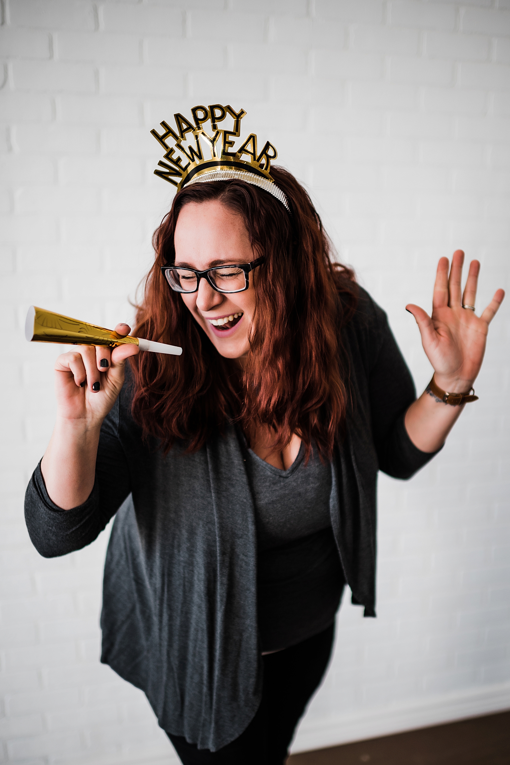 Happy New Year fun portrait Ash Durham