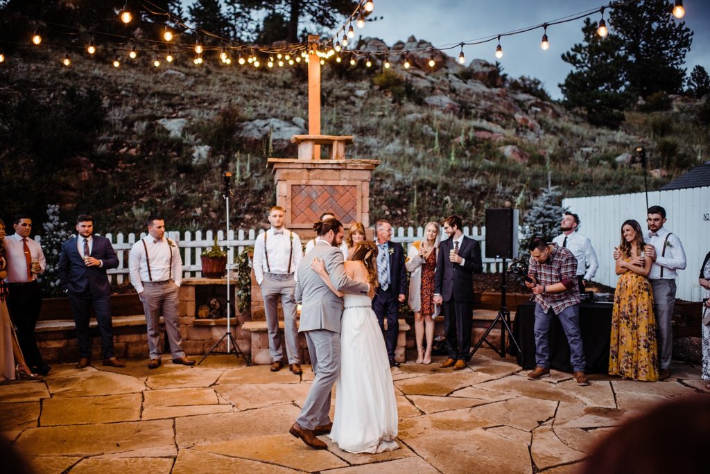 first dance outside at deer creek valley ranch
