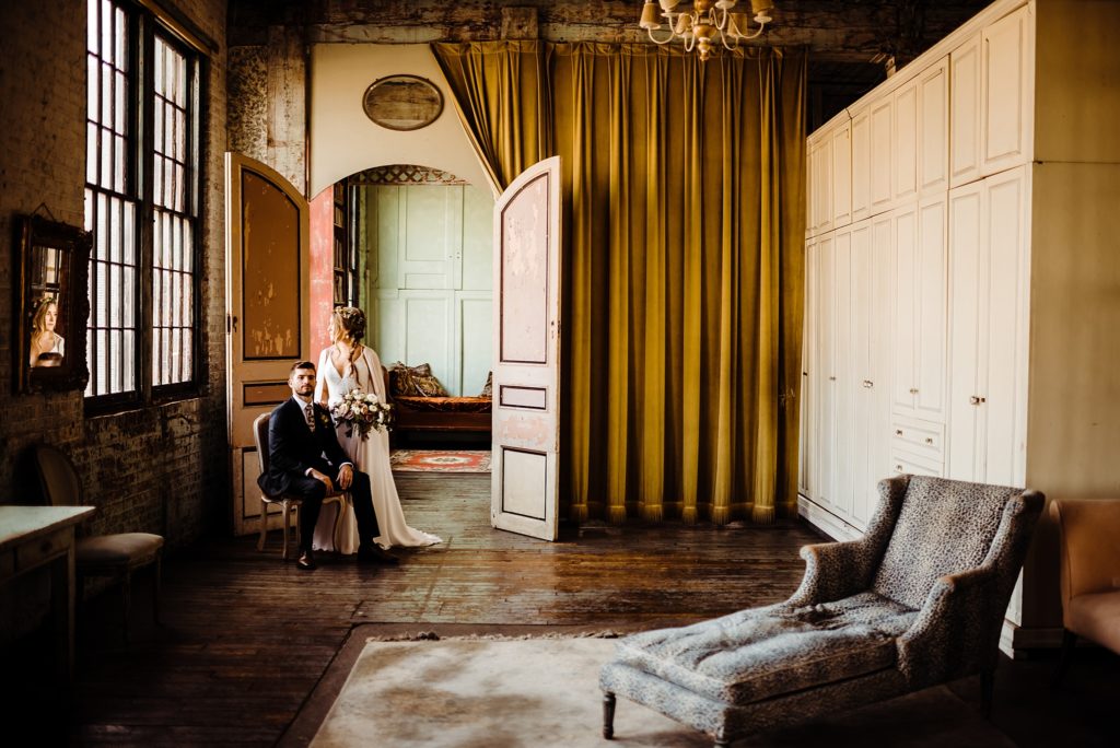 wedding photos taken at the metropolitan buidling in long island city