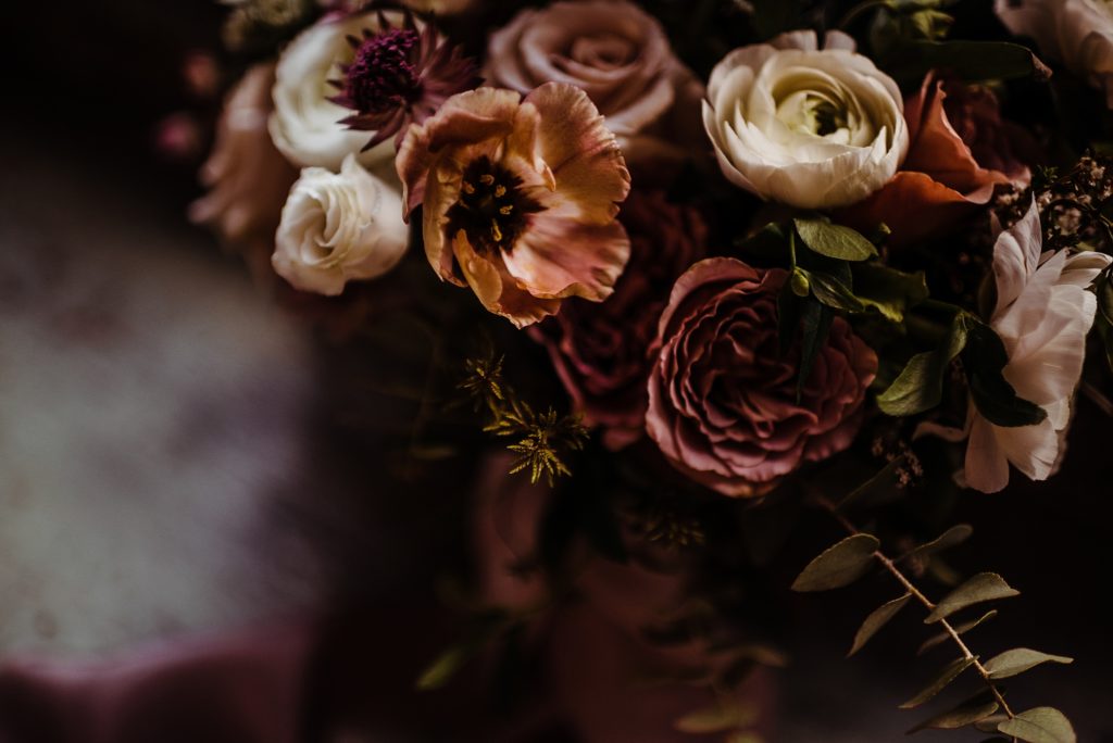 moody boho floral for wedding