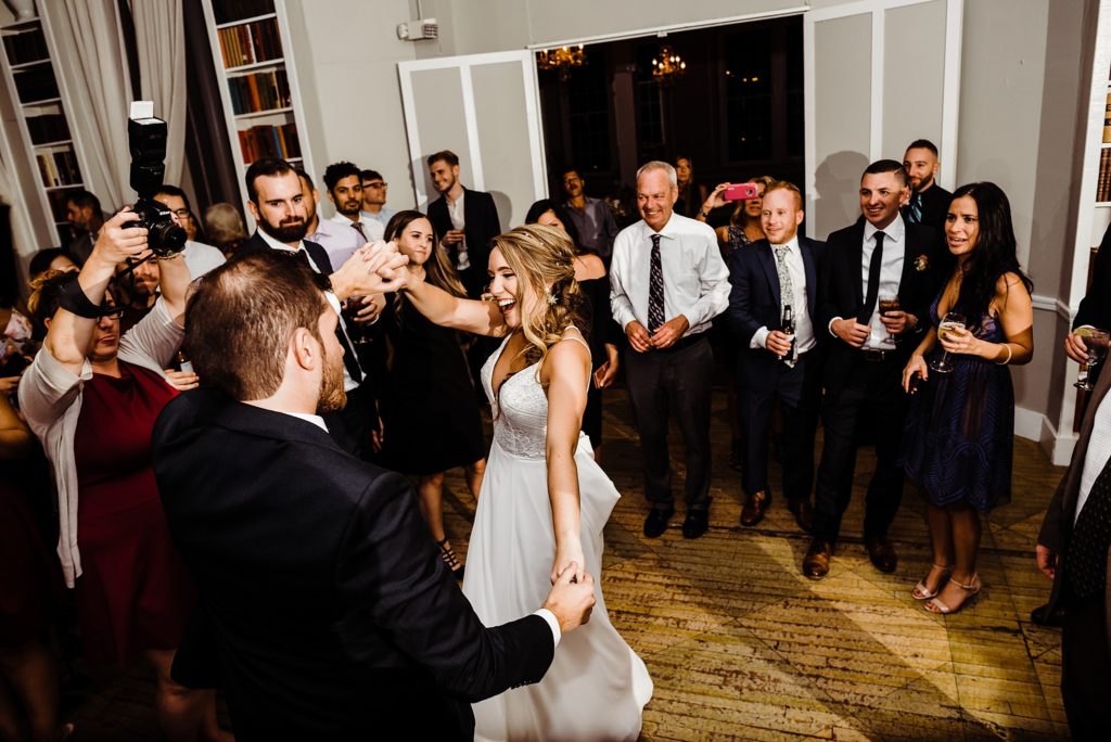 new york wedding reception at the metropolitan building in long island city