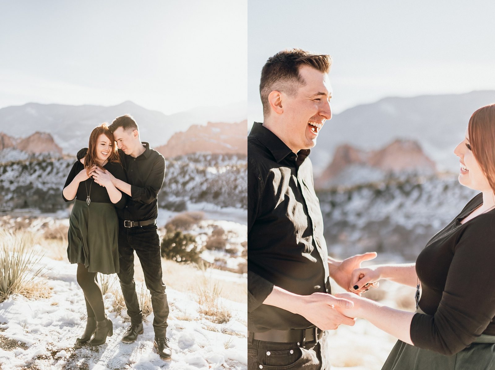 engagement photos at mesa overlook in colorado springs