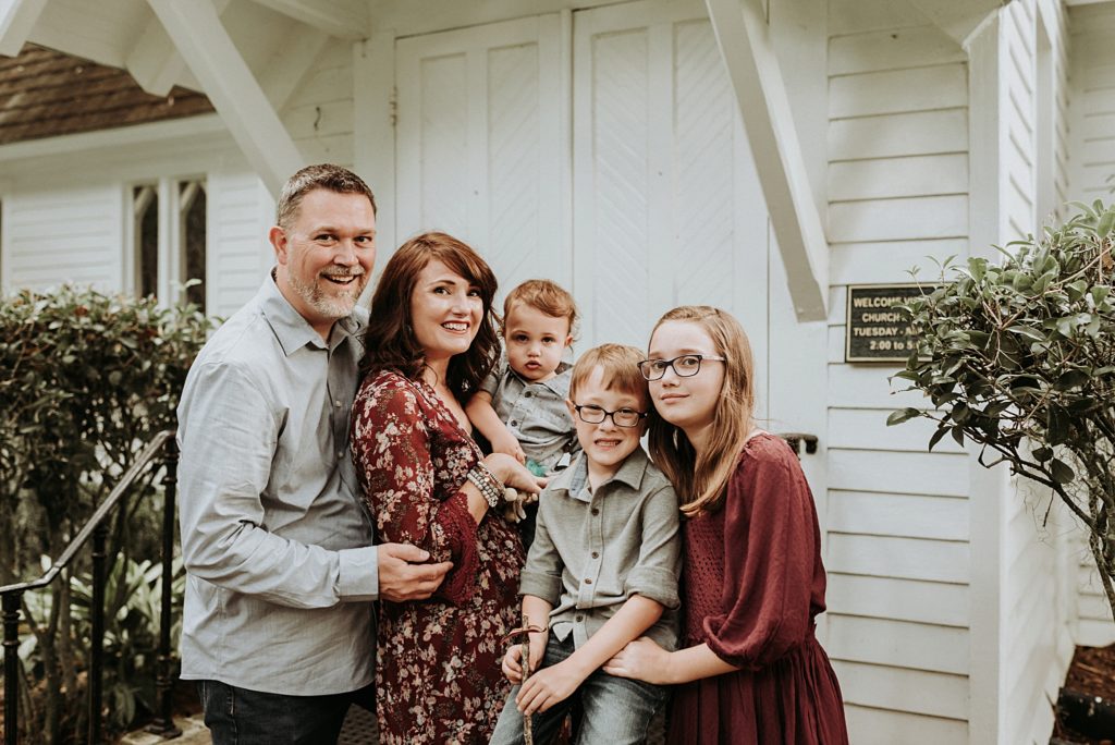 family session at christ church in st simons georgia