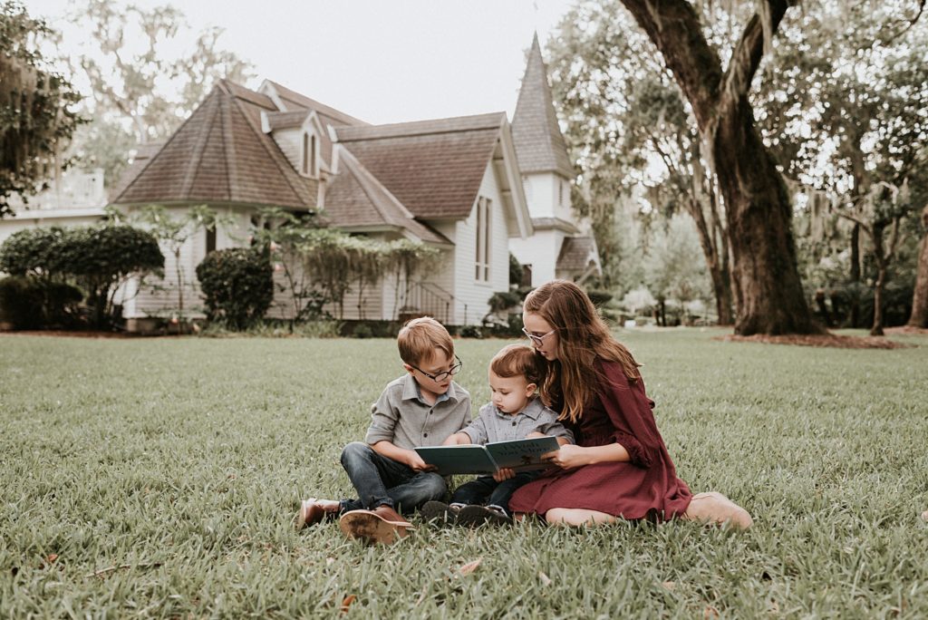 family session at christ church in st simons georgia