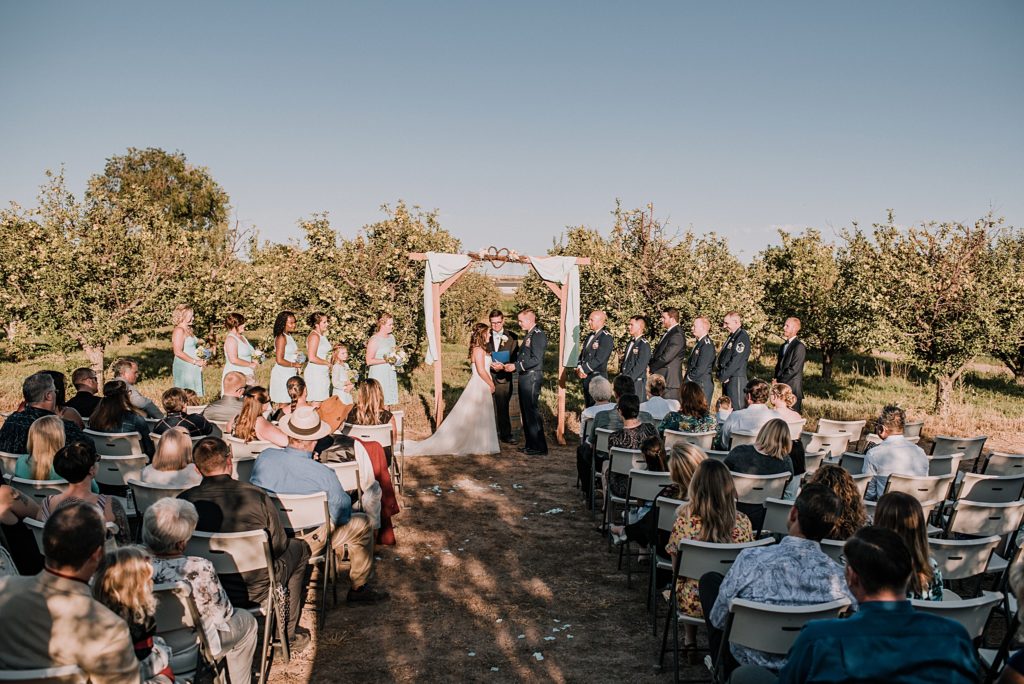apple orchard wedding ceremony