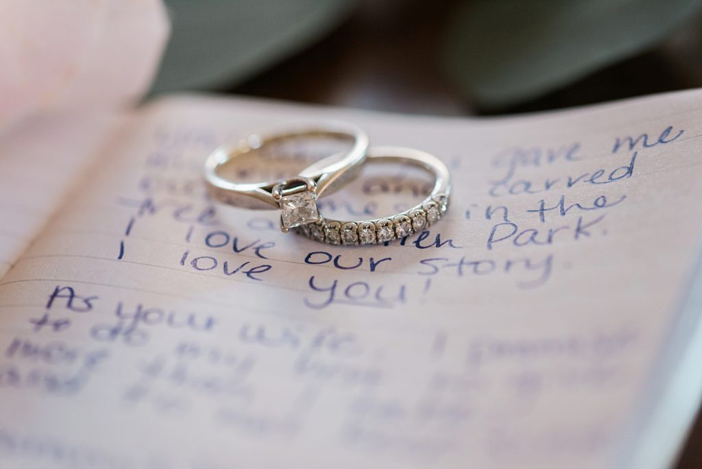 wedding rings on vows