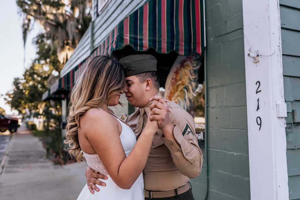 engagement session downtown st marys georgia
