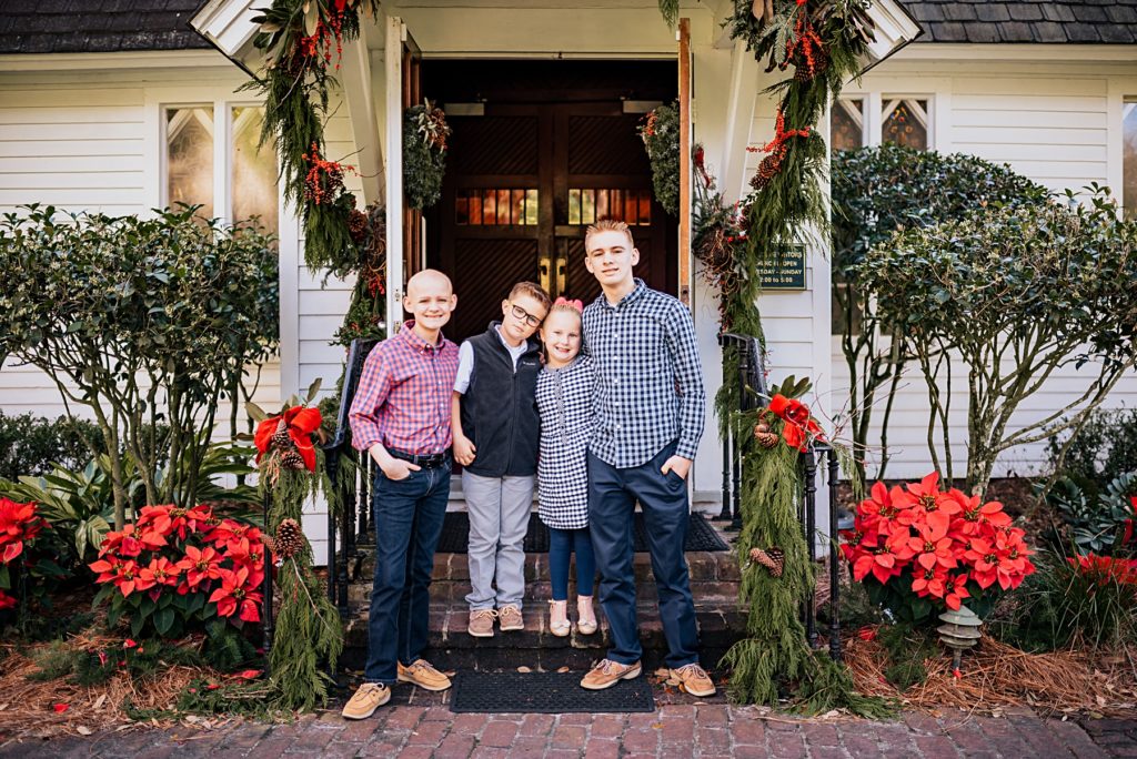 children standing together