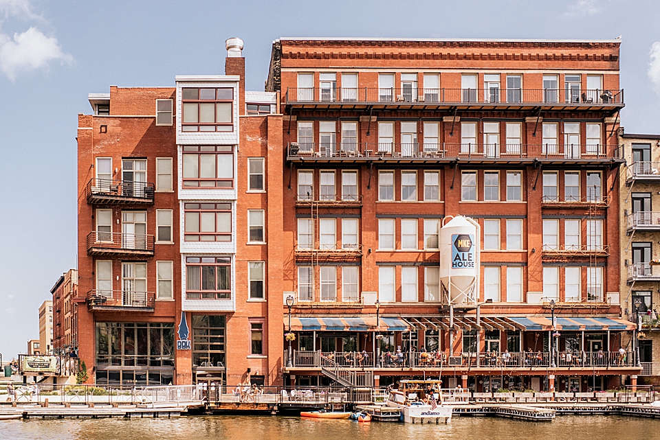 milwaukee brewery next to the milwaukee river