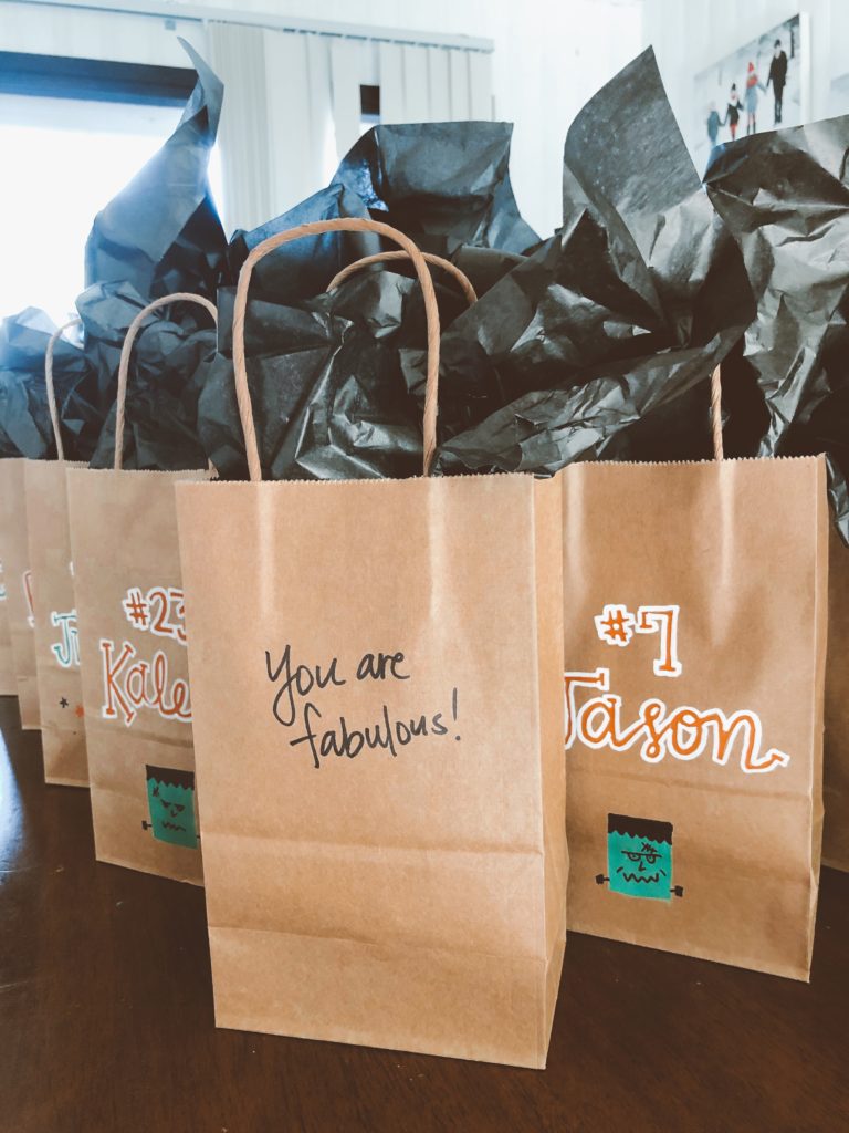 homemade halloween treat bags