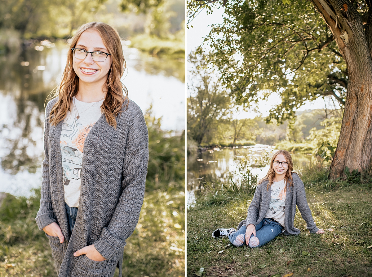 Burlington High School Senior Session at White River County Park - Ashley Durham Photography
