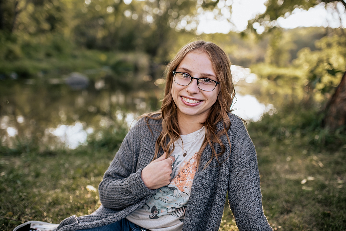 Burlington High School Senior Session at White River County Park - Ashley Durham Photography