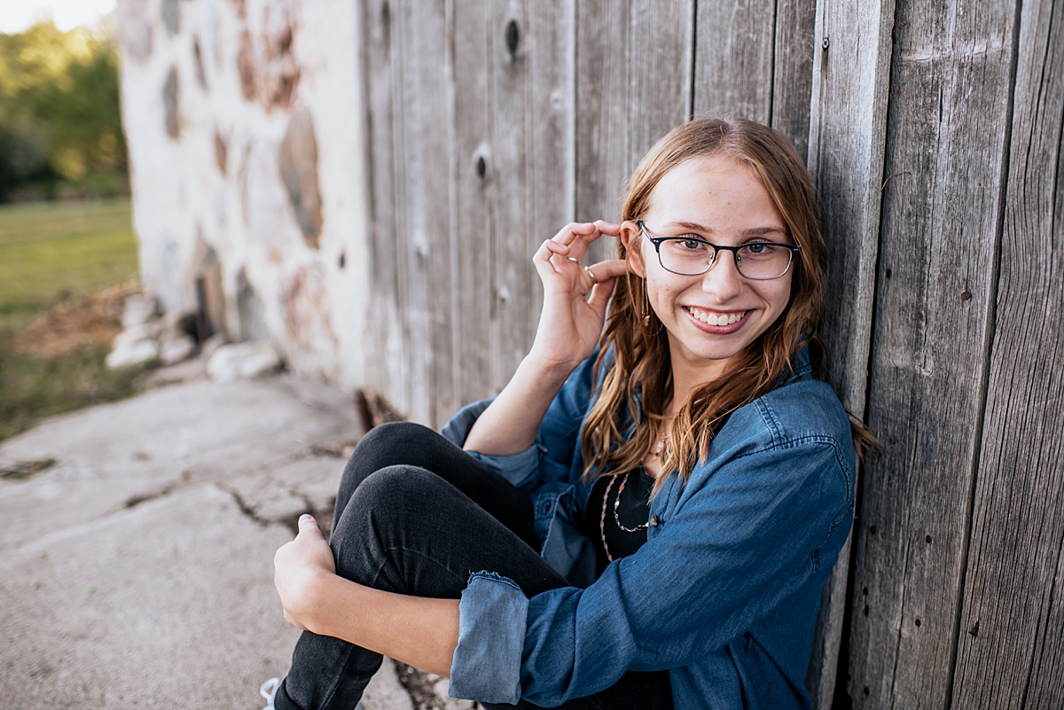 Burlington High School Senior Session at White River County Park - Ashley Durham Photography