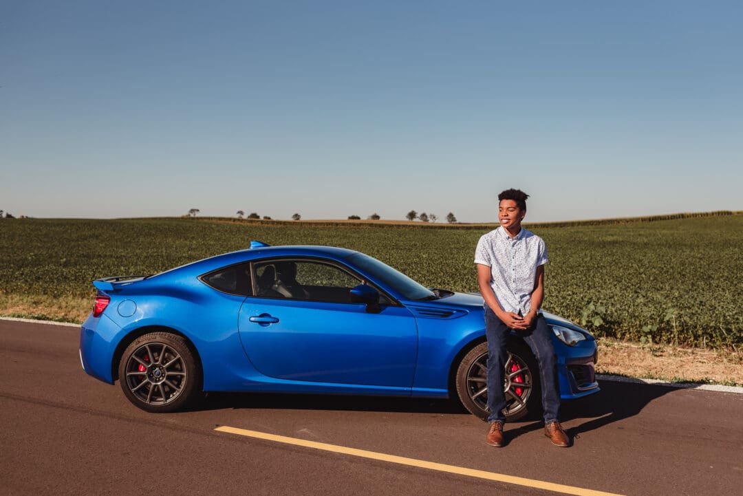 Senior Boy Session With a Jet Ski and a Cool Car