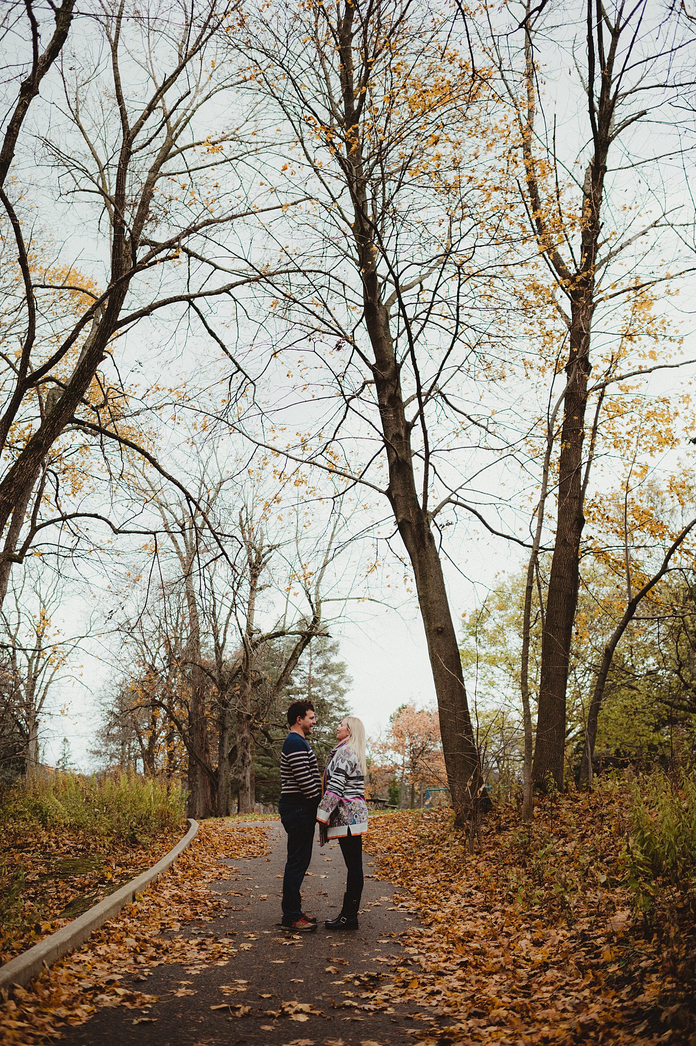engagement session at doctor friends park in bayside wisconsin