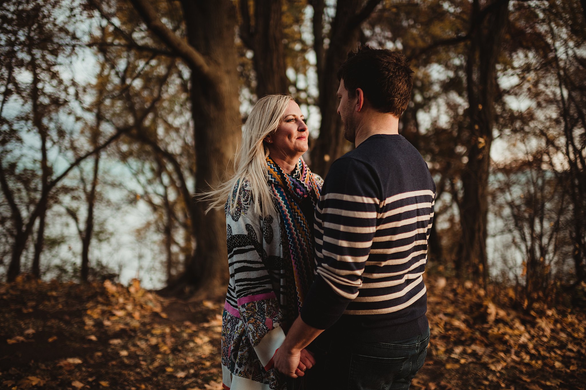 engagement session at doctor friends park in bayside wisconsin