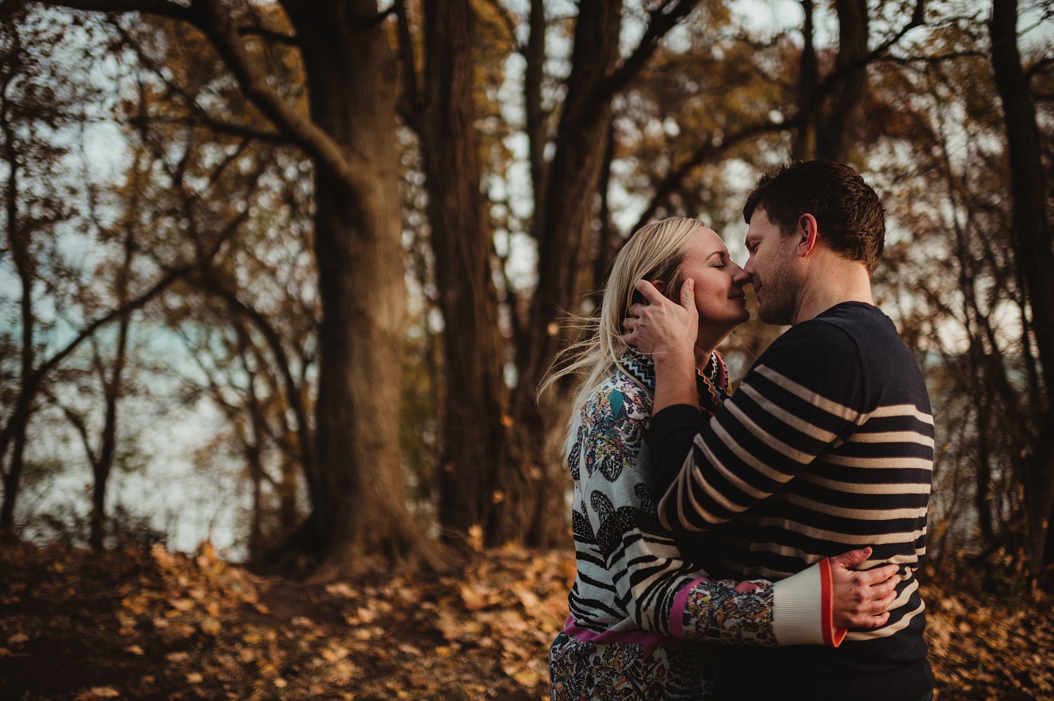 engagement session at doctor friends park in bayside wisconsin