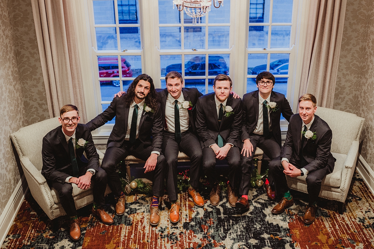 groomsmen party photos kenosha wedding photographer stella hotel and ballroom