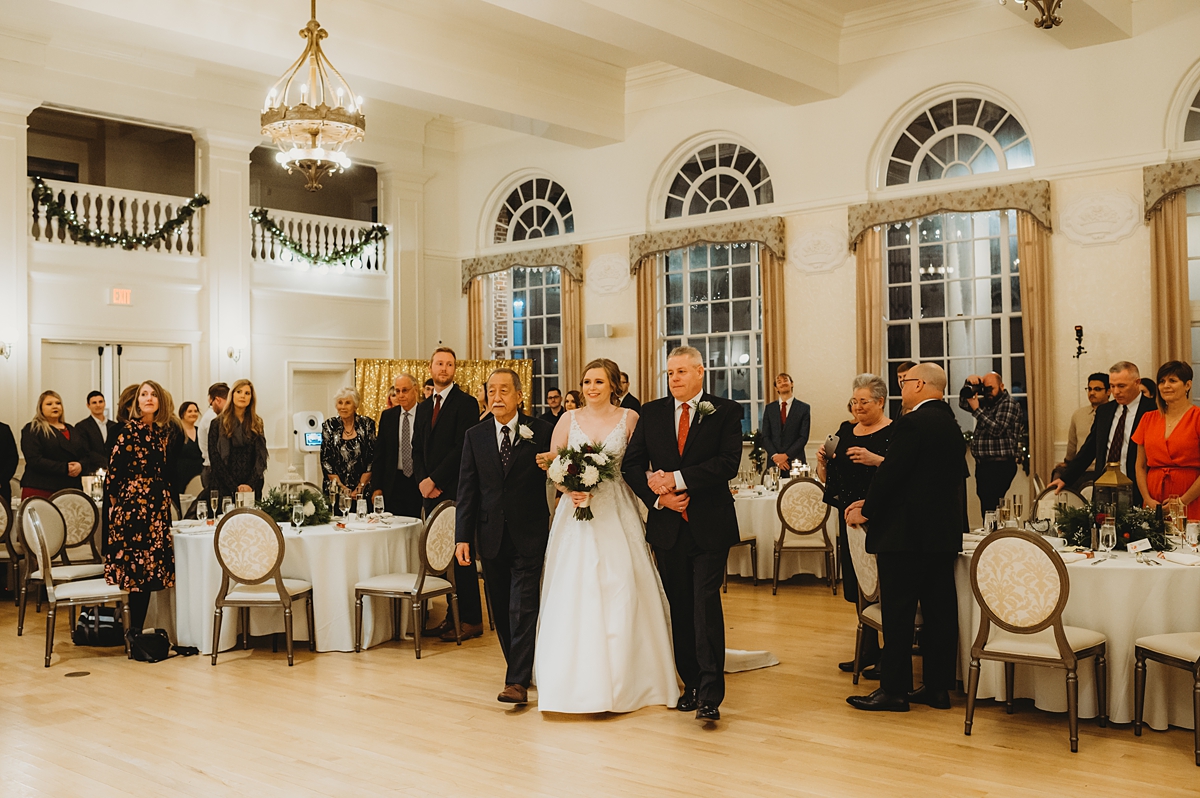 nighttime wedding indoor at stella hotel and ballroom in kenosha wisconsin
