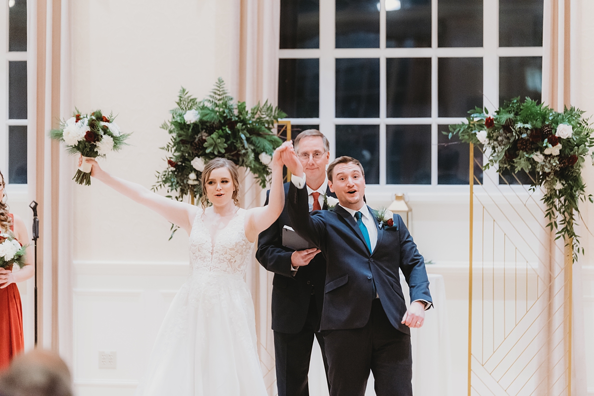 nighttime wedding indoor at stella hotel and ballroom in kenosha wisconsin