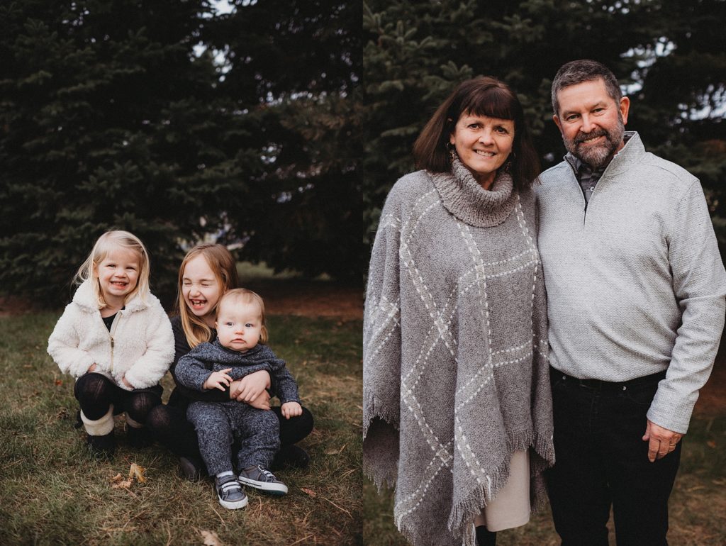 semi warm winter family session