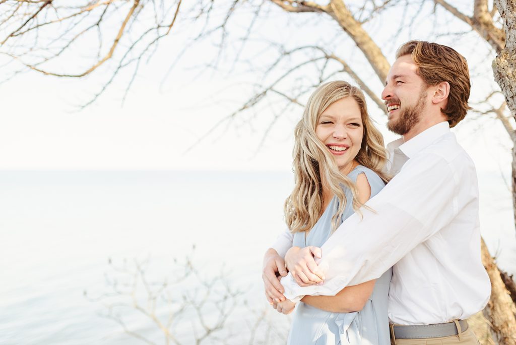Engagement at Lions Den Nature Preserve in Grafton Wisconsin