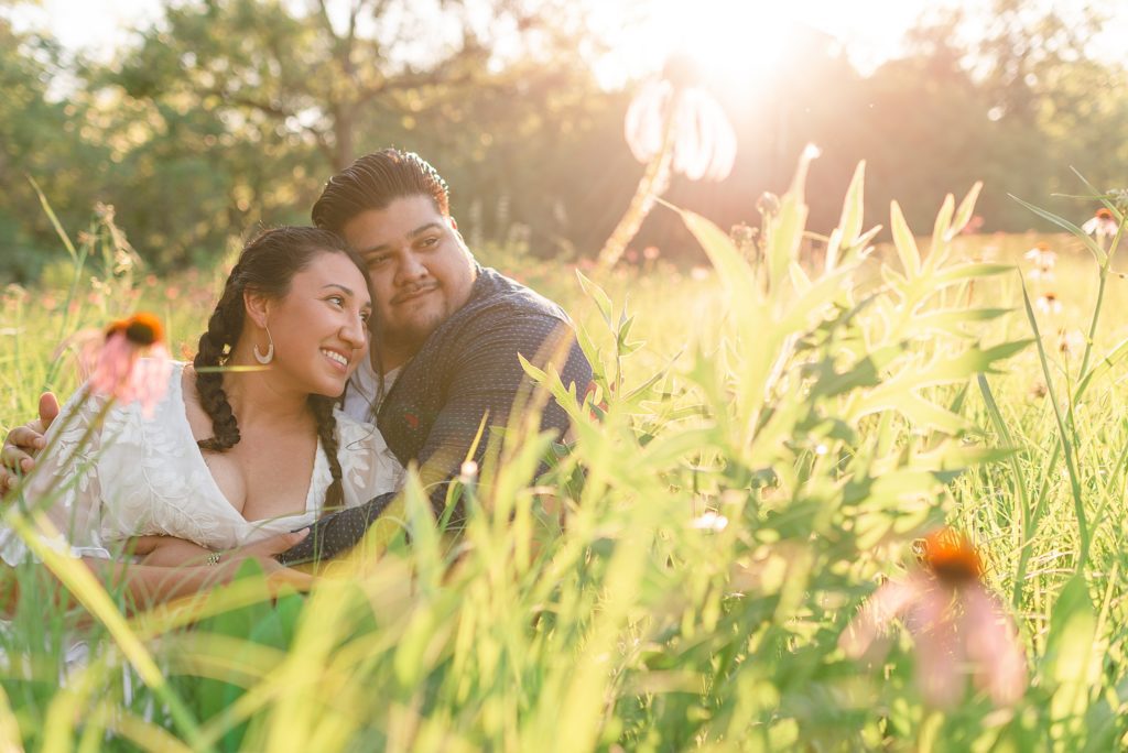 engagement session at spencer park in belvidere illinois
