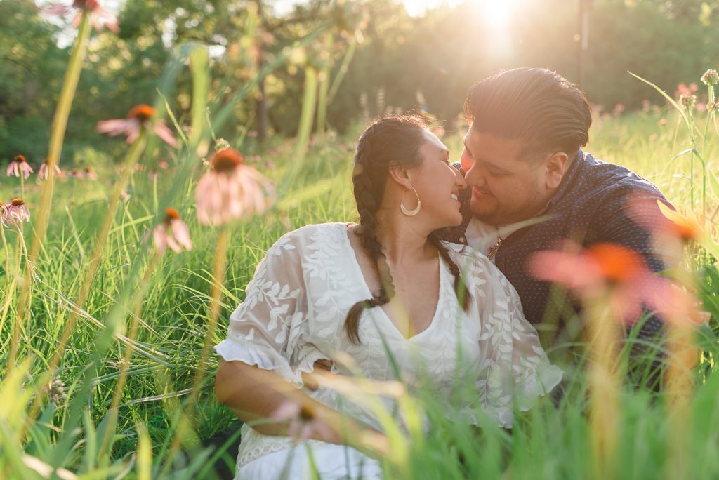 engagement session at spencer park in belvidere illinois