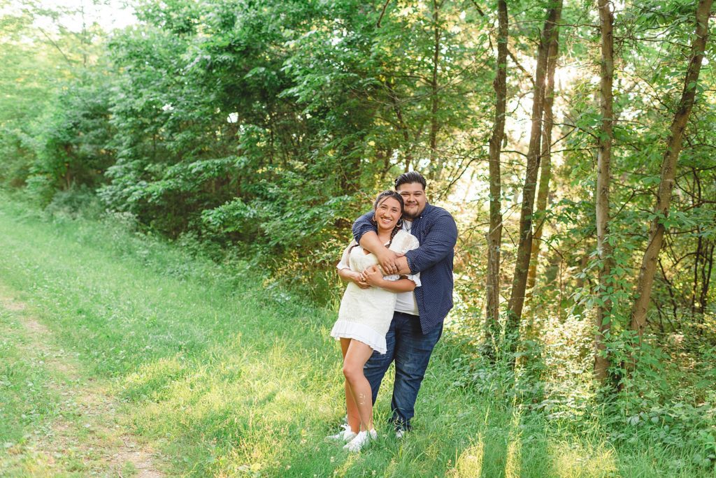 engagement session at spencer park in belvidere illinois