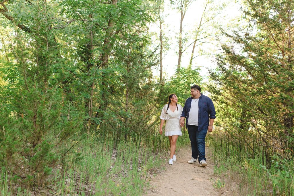 engagement session at spencer park in belvidere illinois