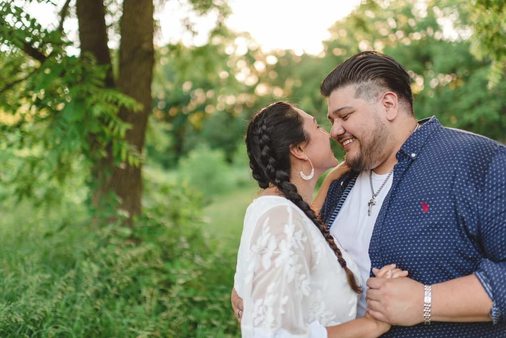 engagement session at spencer park in belvidere illinois