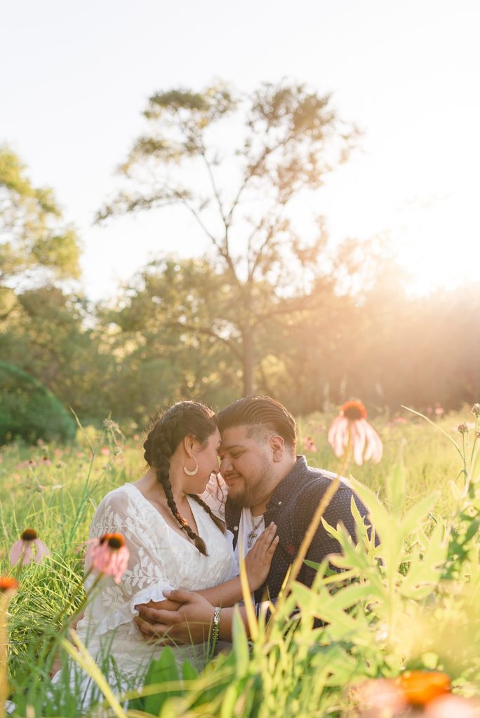 engagement session at spencer park in belvidere illinois