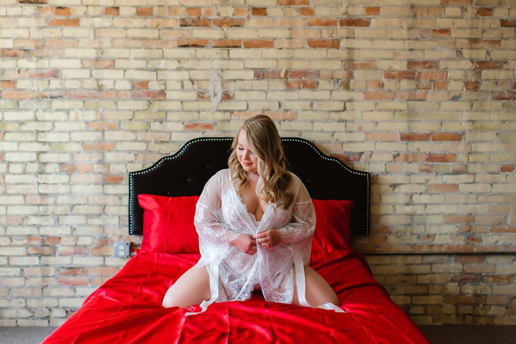 boudoir session for bride to be wisconsin boudoir photographer