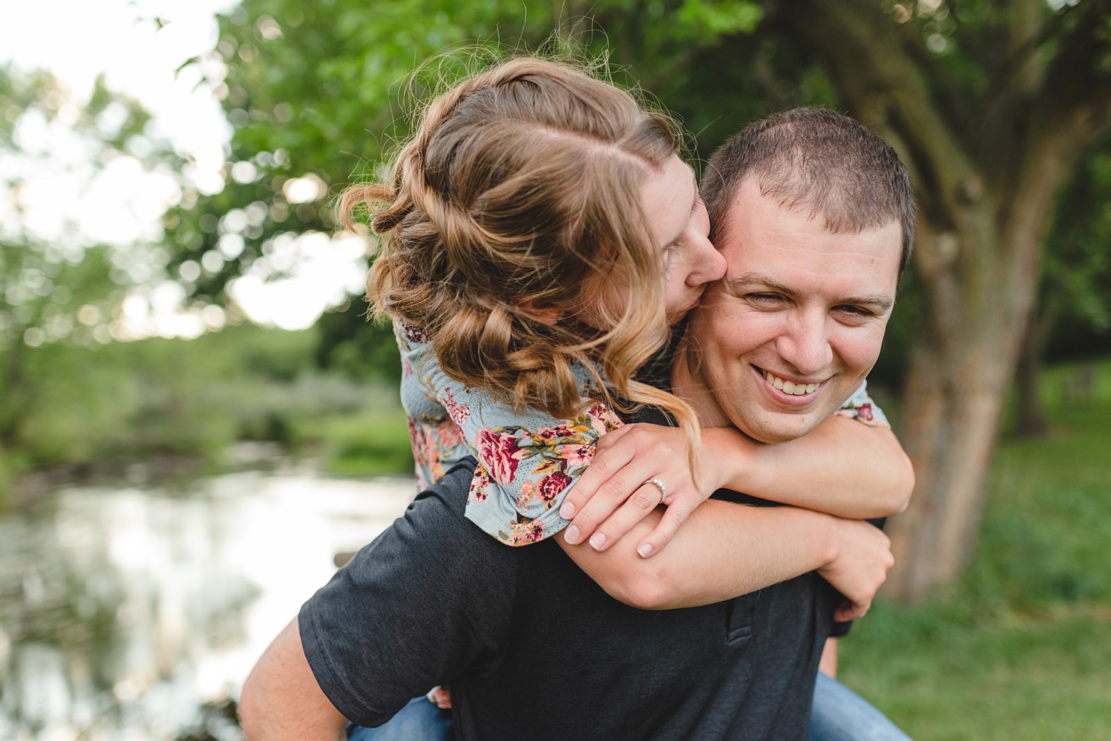 Lake Geneva Summer Engagement Photos at White River County Park