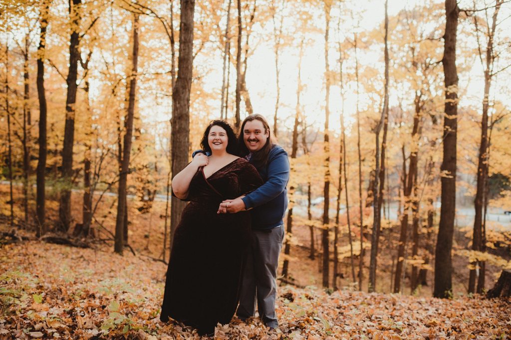 fall engagement session in wisconsin