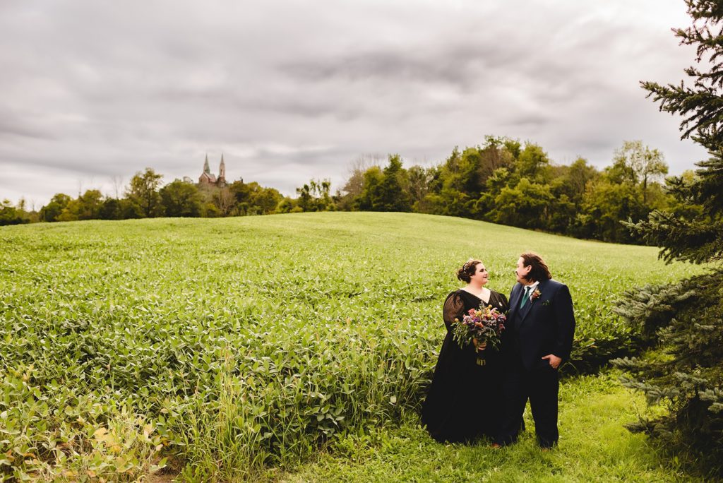 wedding photos at holy hill in wisconsin