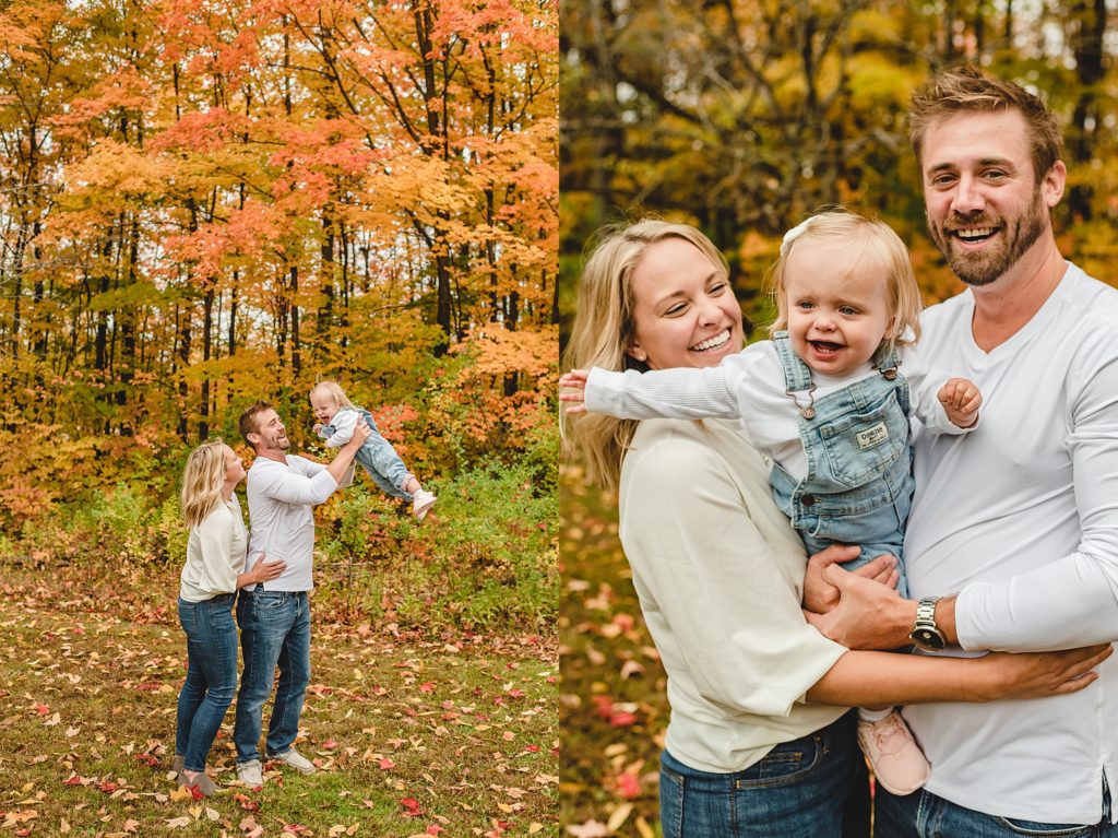 fall family photography session in wisconsin