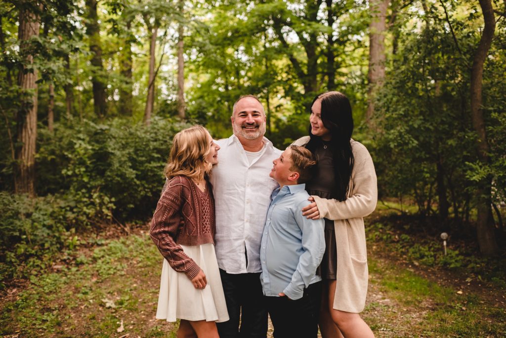 father with his kids