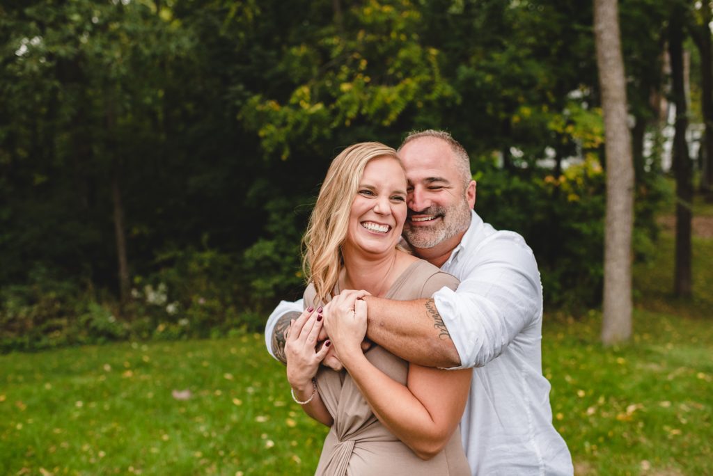 surprise proposal during blended family session