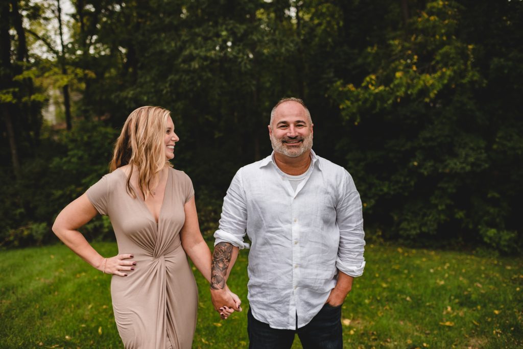 surprise proposal during blended family session
