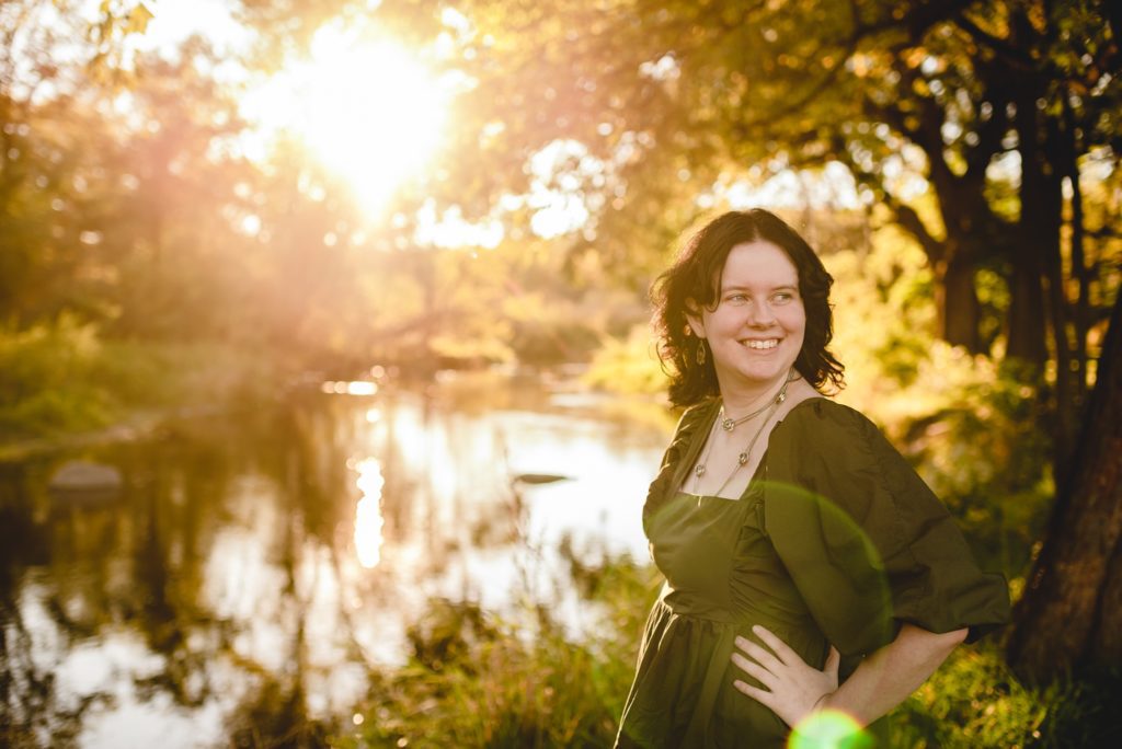 high school senior girl session at white river county park