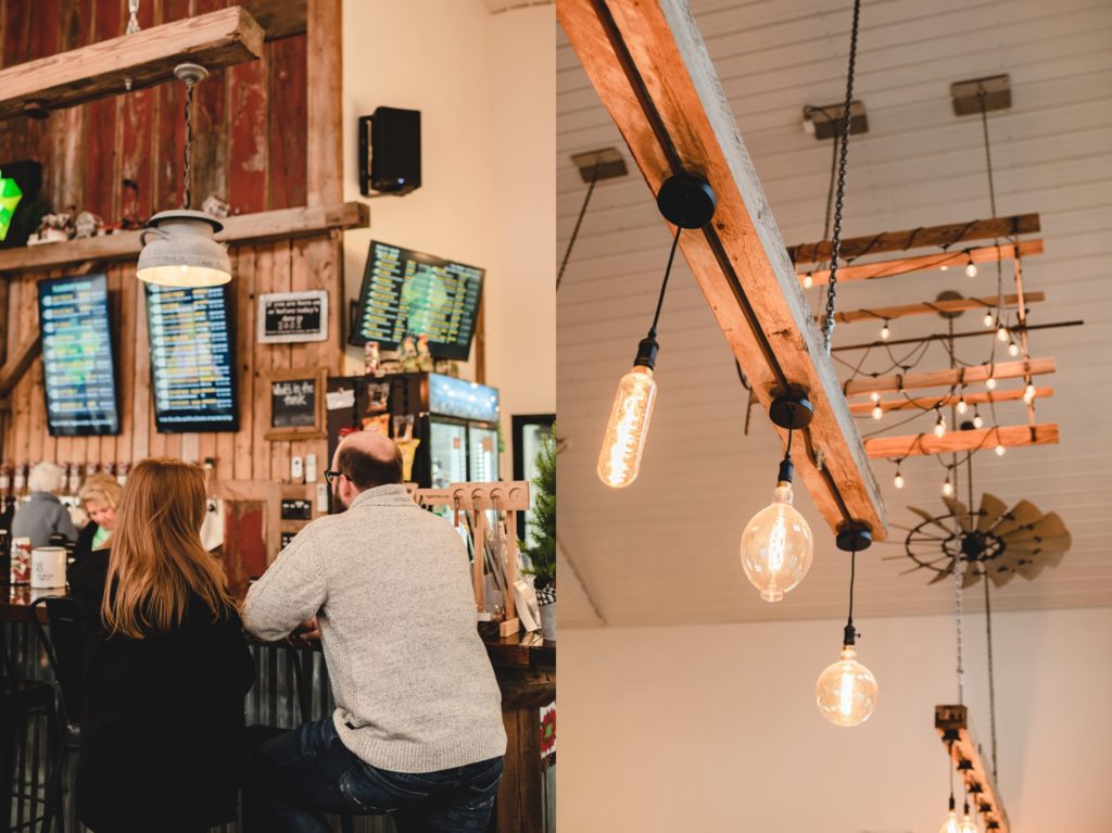 brewery engagement session