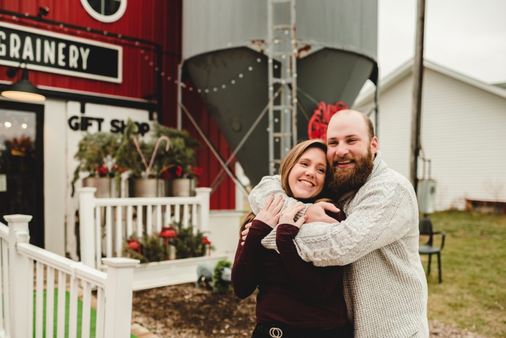Engagement Session at Duesterbeck's Brewery in Elkhorn