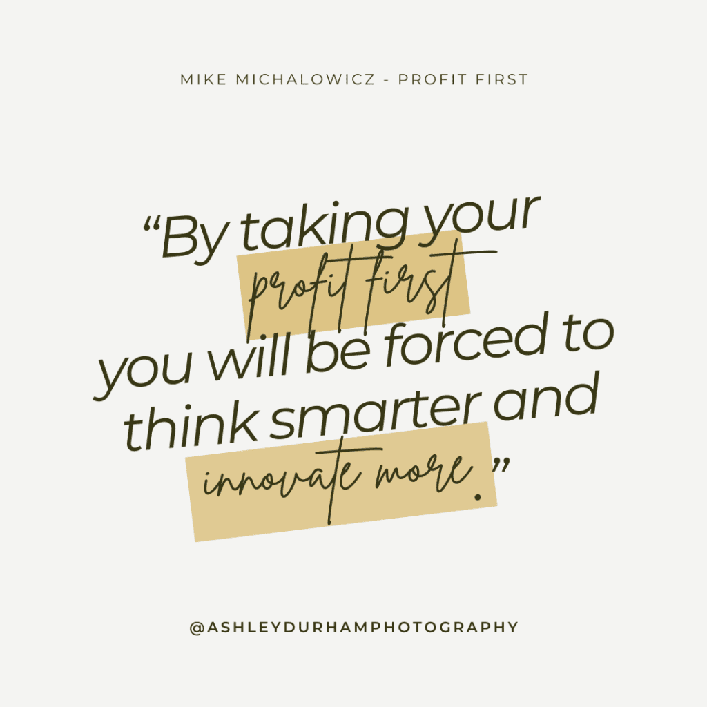 Mike Michalowicz profit first quote