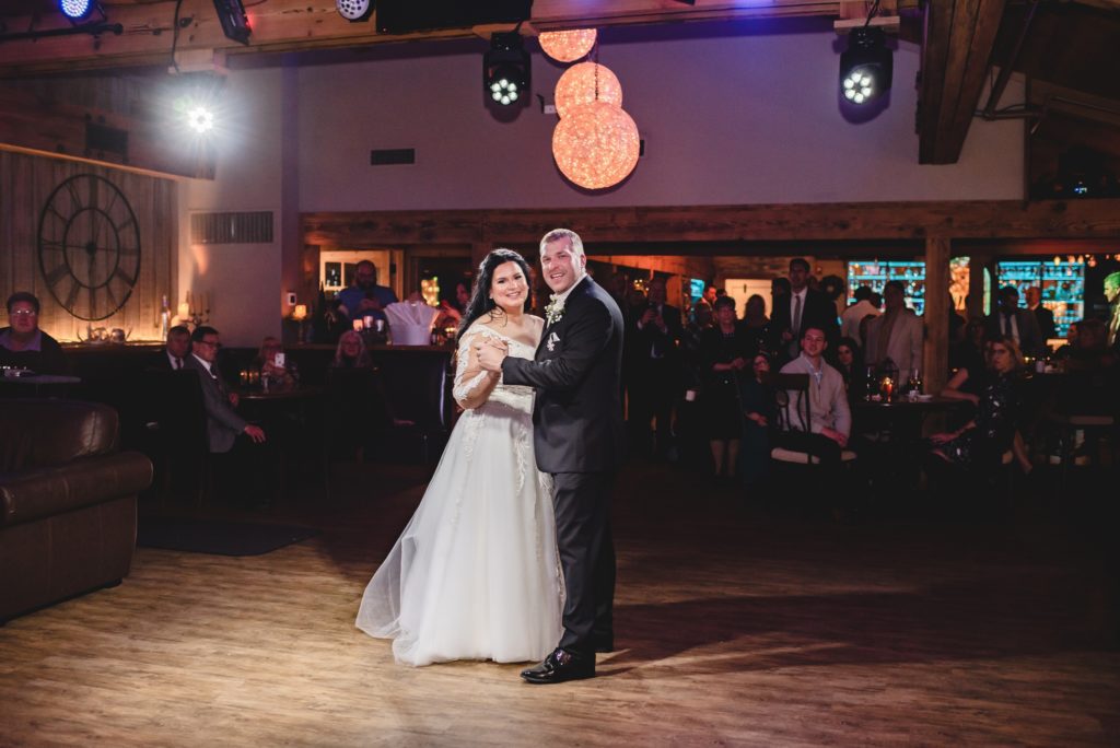nighttime dancing photos at rosewood delavan wedding