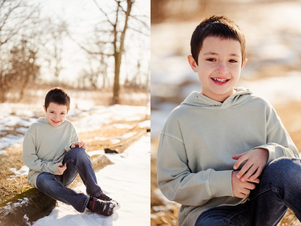 snowy maternity photos in burlington wisconsin ashley durham photography