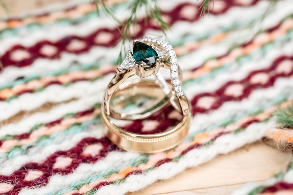 wedding ring with handfasting